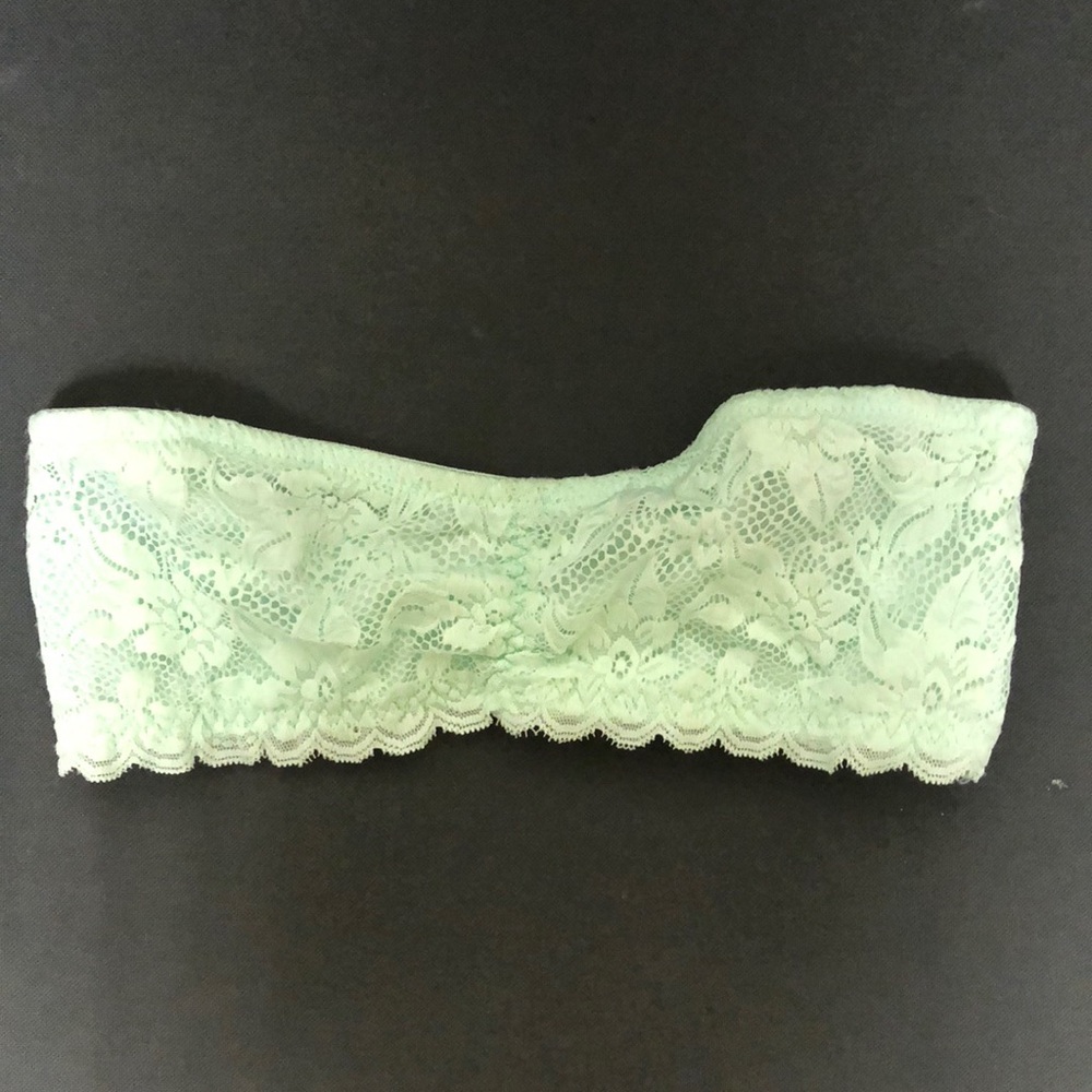 MINT BLUE LACE BANDEAU ✨